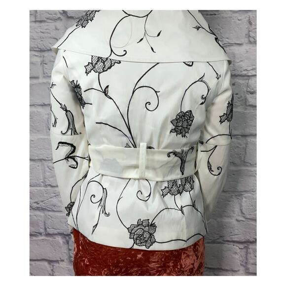 Stunning Avant Garde Black &White Embroidered Samuel Dong Blazer/Jacket/Shacket - Picture 4 of 10